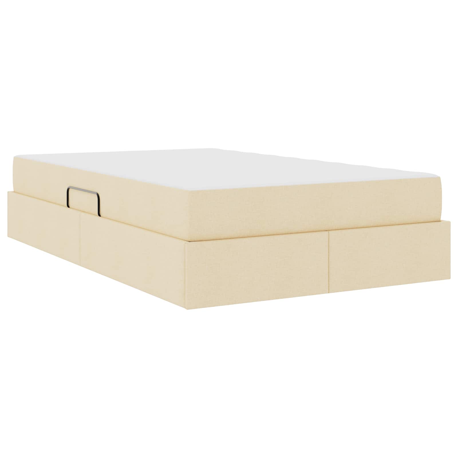 Letto con contenitore e materasso Crema 120 x 190 cm Poliestere | homemem39