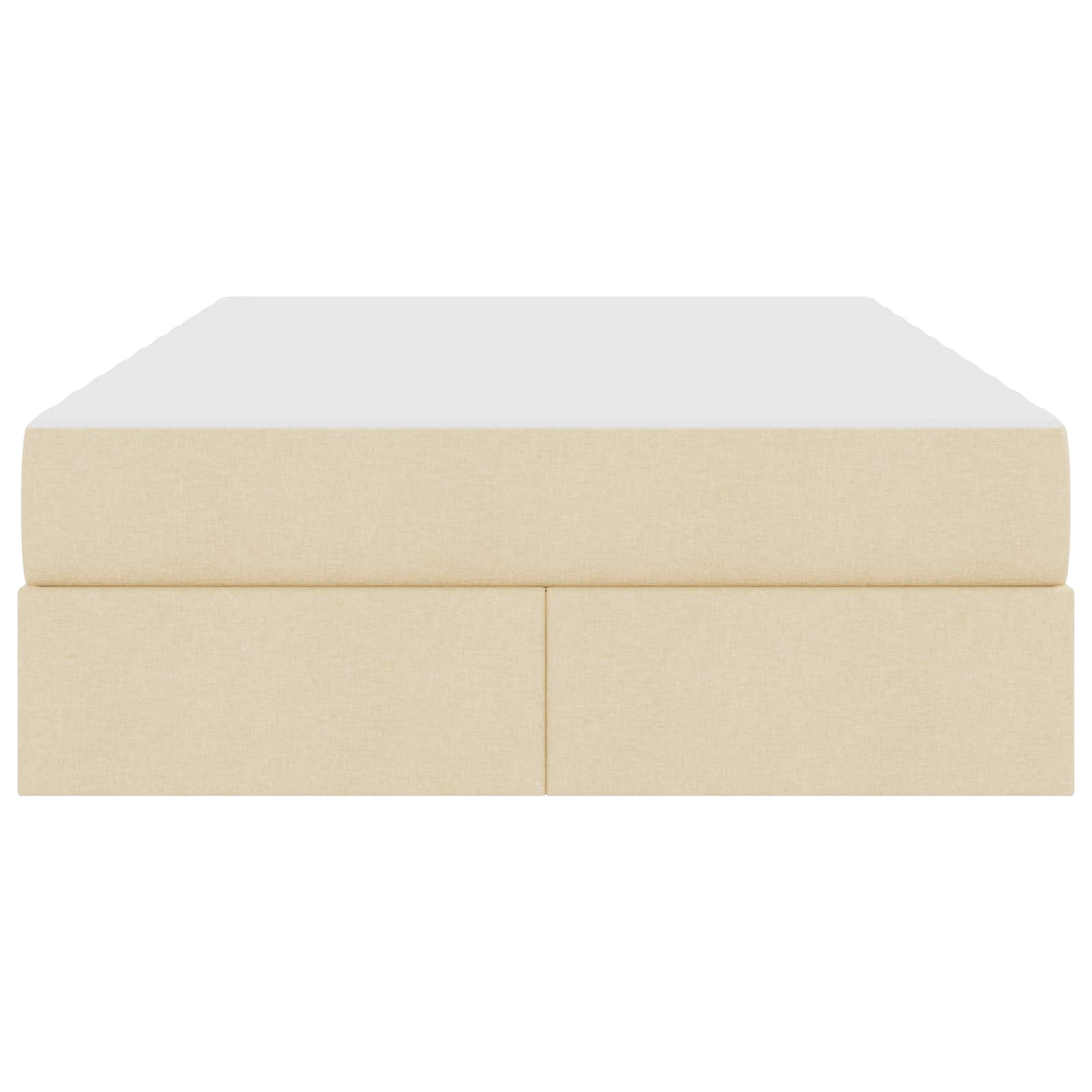 Letto con contenitore e materasso Crema 120 x 190 cm Poliestere | homemem39