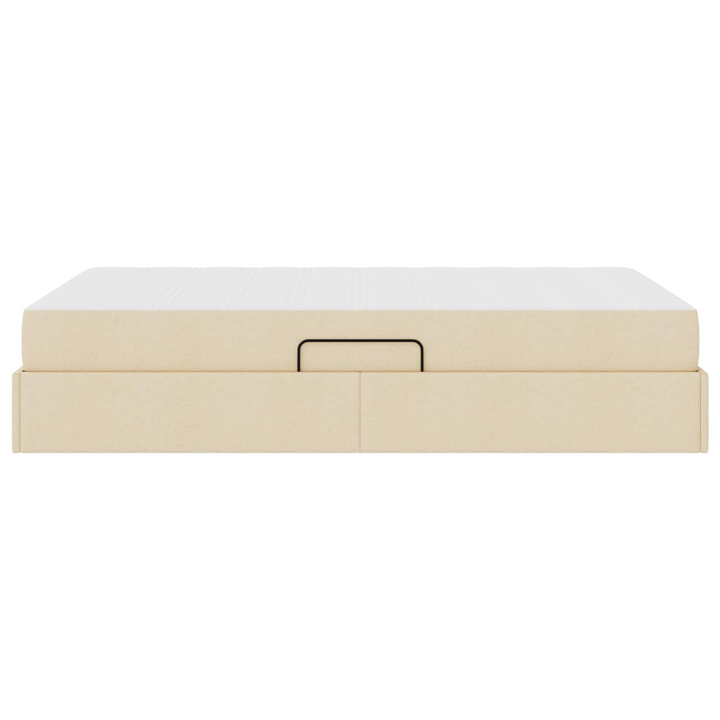 Letto con contenitore e materasso Crema 120 x 190 cm Poliestere | homemem39