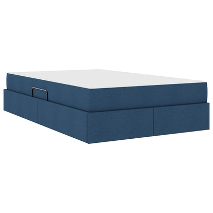 Letto con contenitore e materasso Blu 120 x 190 cm Poliestere | homemem39