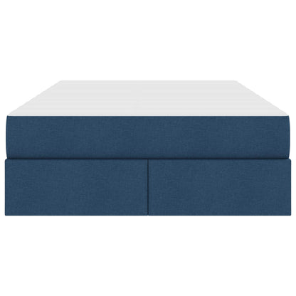 Letto con contenitore e materasso Blu 120 x 190 cm Poliestere | homemem39