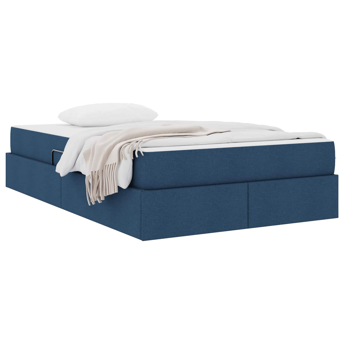 Letto con contenitore e materasso Blu 120 x 190 cm Poliestere | homemem39