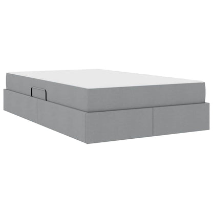 Letto con contenitore e materasso Grigio chiaro 120 x 200 cm | homemem39