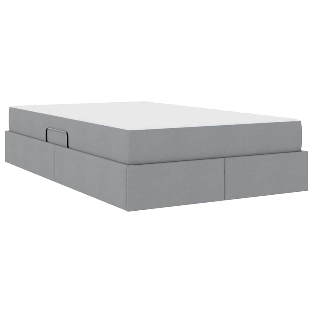 Letto con contenitore e materasso Grigio chiaro 120 x 200 cm | homemem39