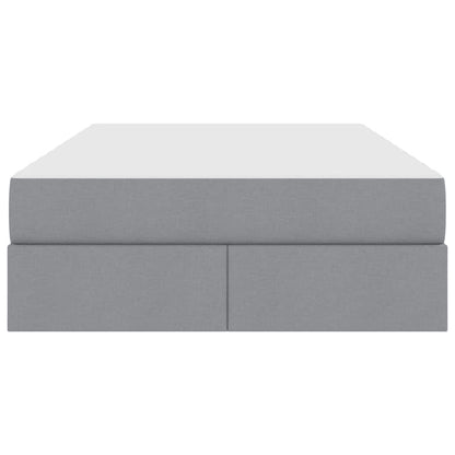Letto con contenitore e materasso Grigio chiaro 120 x 200 cm | homemem39