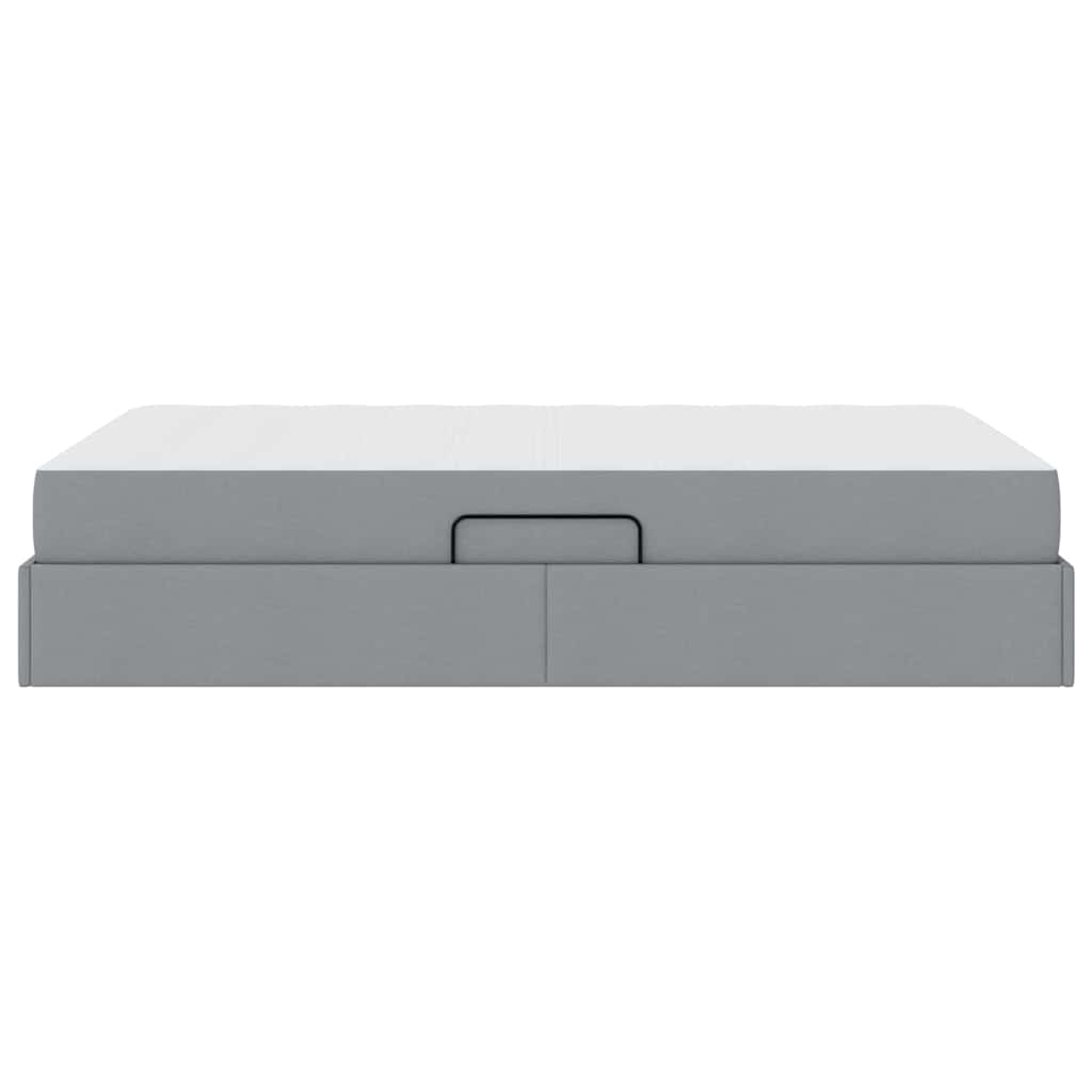 Letto con contenitore e materasso Grigio chiaro 120 x 200 cm | homemem39