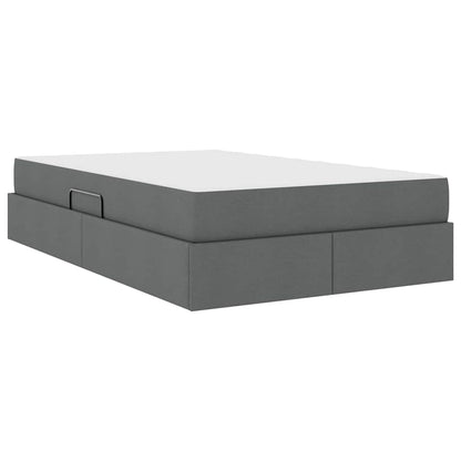 Letto con contenitore e materasso Grigio scuro 120 x 200 cm | homemem39
