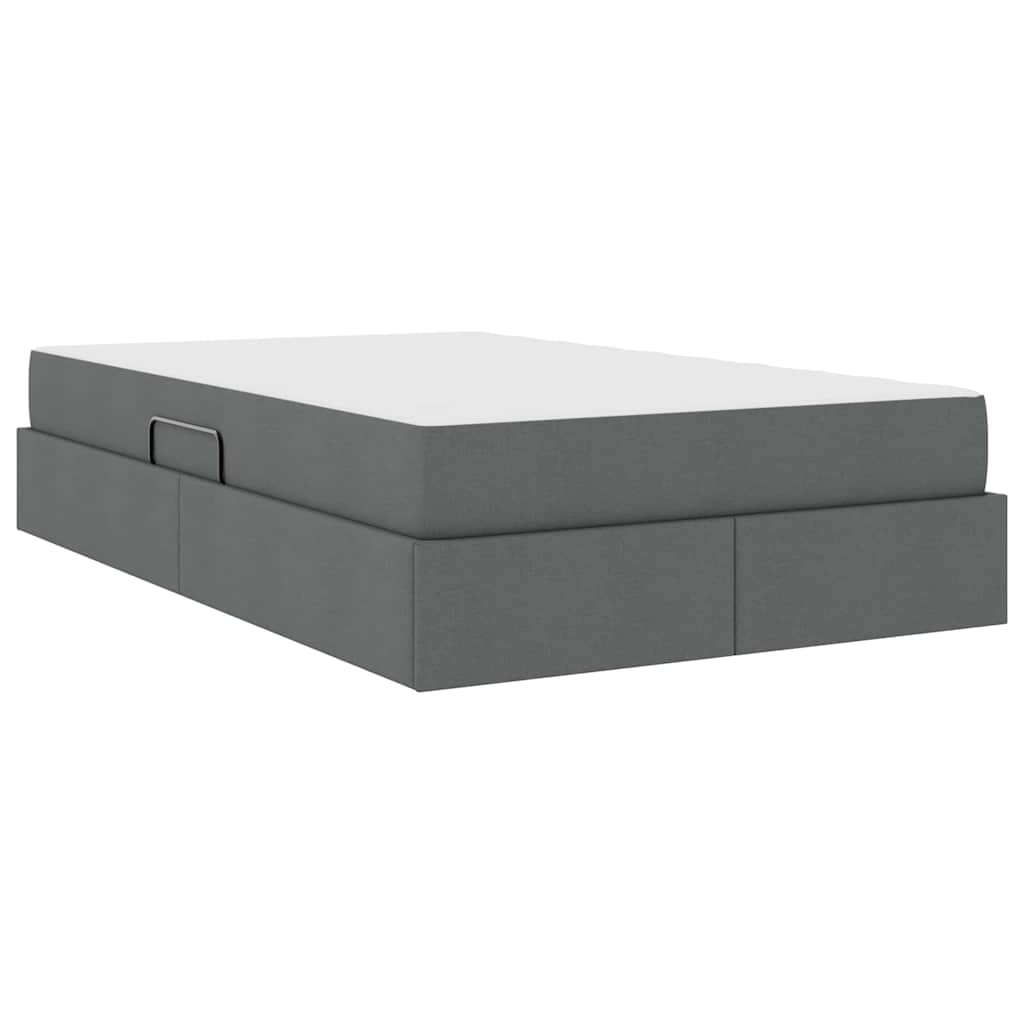 Letto con contenitore e materasso Grigio scuro 120 x 200 cm | homemem39