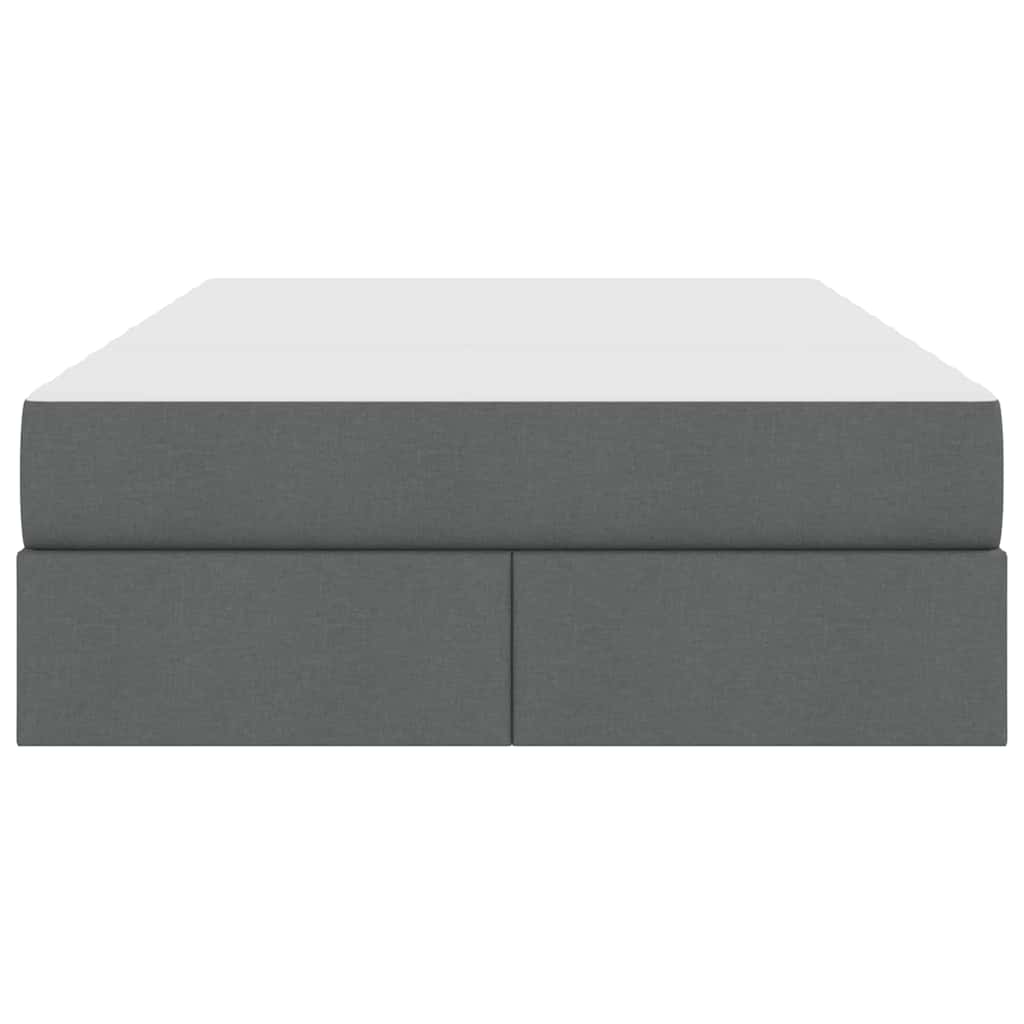Letto con contenitore e materasso Grigio scuro 120 x 200 cm | homemem39