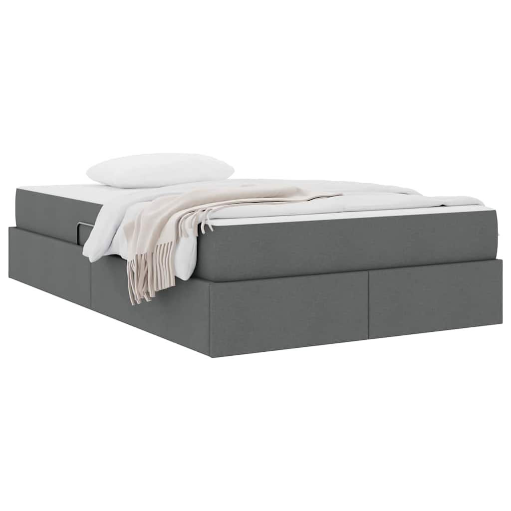 Letto con contenitore e materasso Grigio scuro 120 x 200 cm | homemem39
