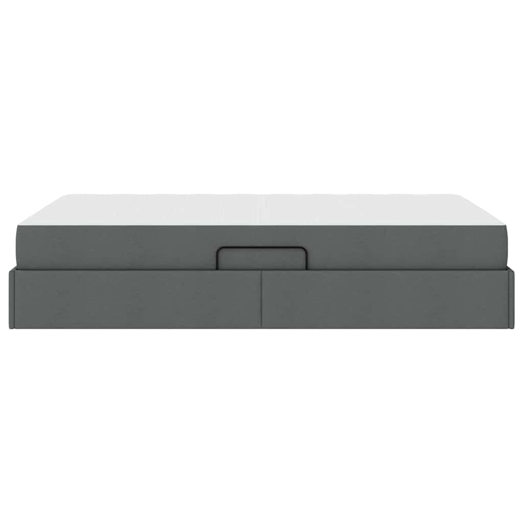 Letto con contenitore e materasso Grigio scuro 120 x 200 cm | homemem39