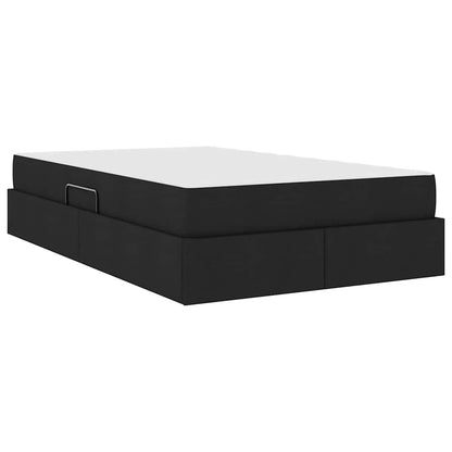 Letto con contenitore e materasso Nero 120 x 200 cm Poliestere | homemem39