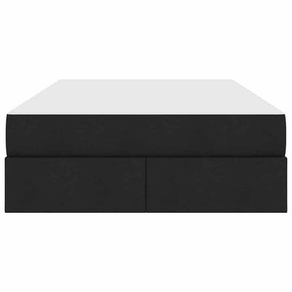 Letto con contenitore e materasso Nero 120 x 200 cm Poliestere | homemem39