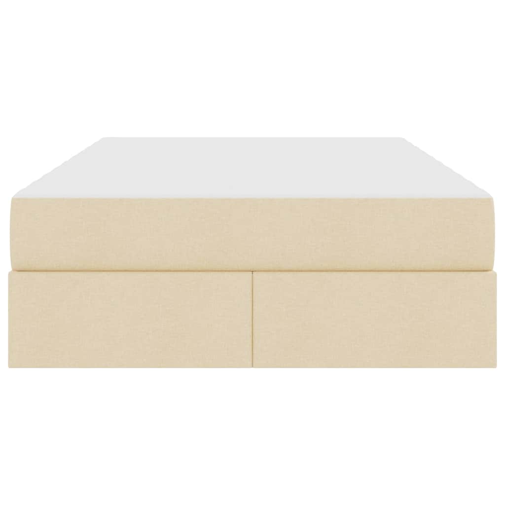 Letto con contenitore e materasso Crema 120 x 200 cm Poliestere | homemem39
