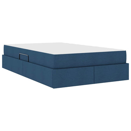 Letto con contenitore e materasso Blu 120 x 200 cm Poliestere | homemem39