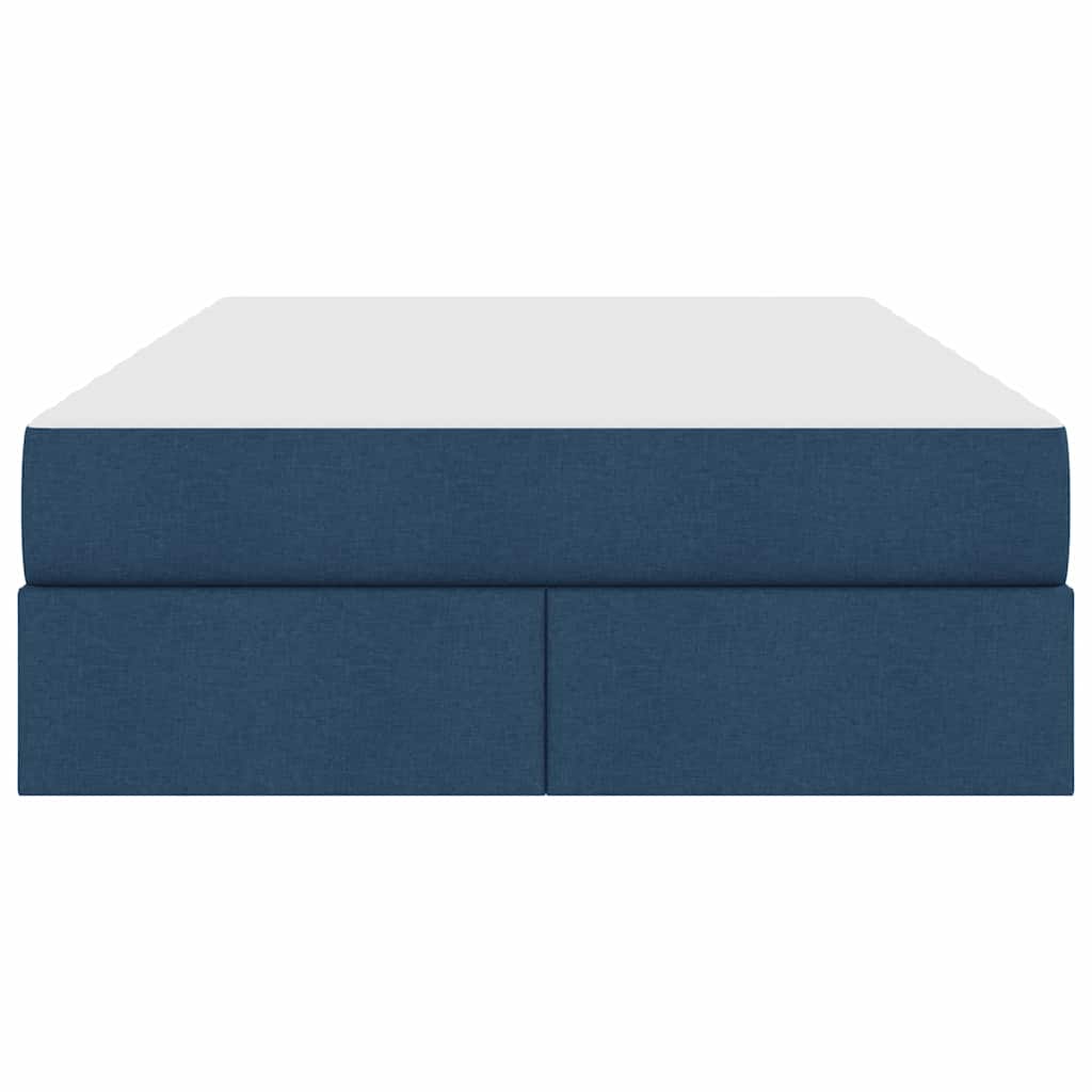 Letto con contenitore e materasso Blu 120 x 200 cm Poliestere