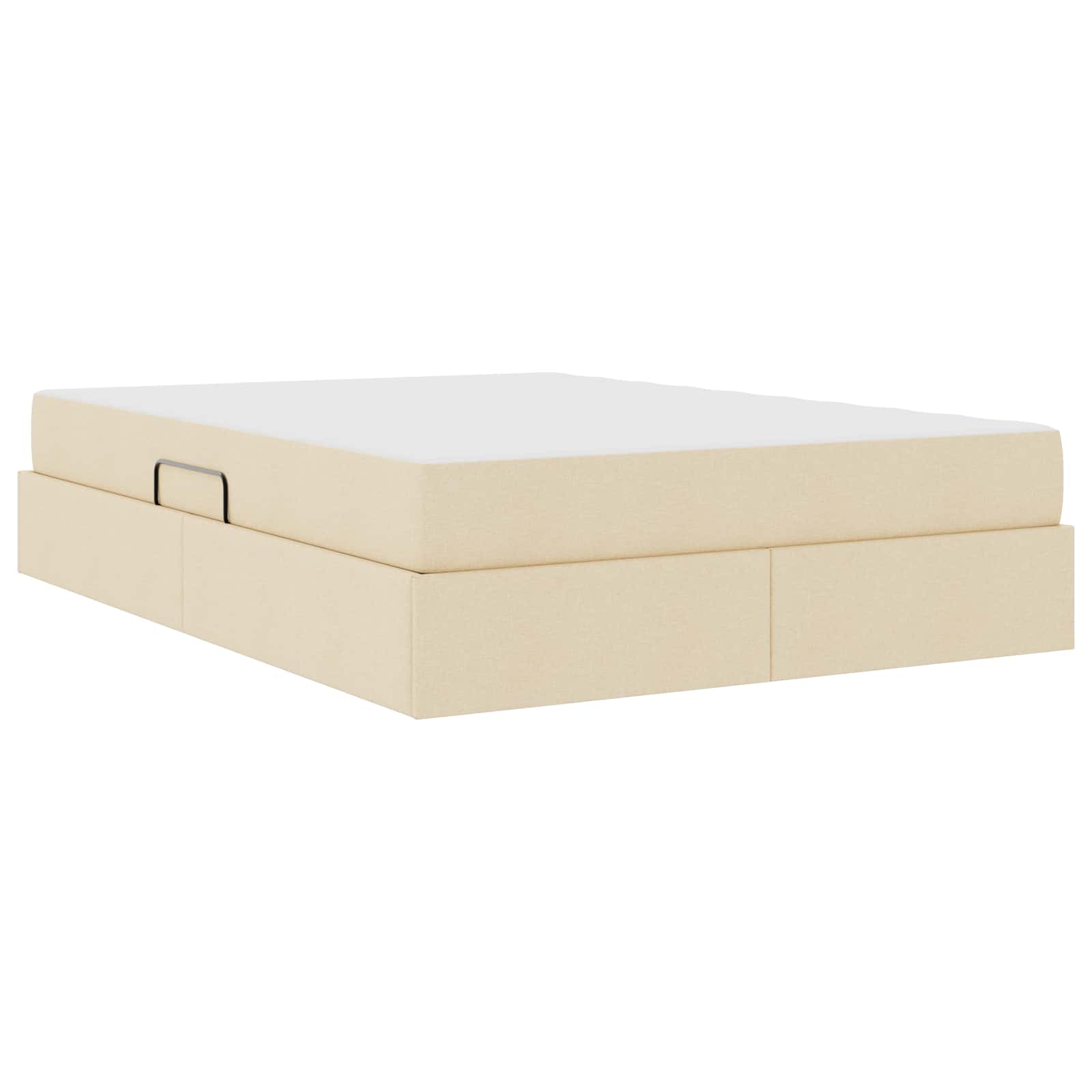 Letto con contenitore e materasso Crema 140 x 190 cm Poliestere | homemem39
