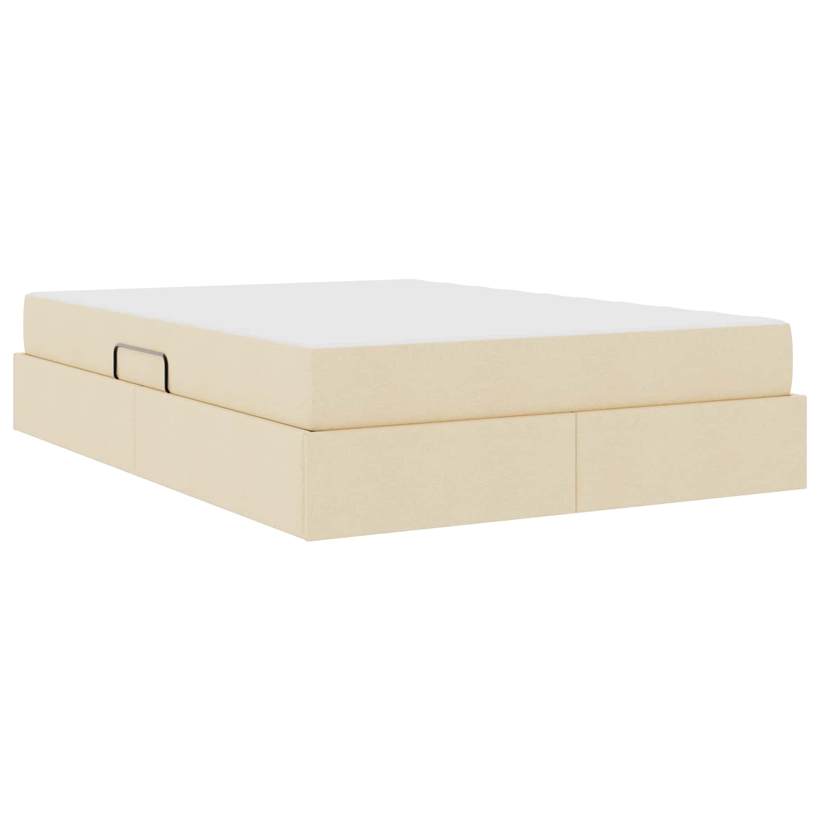 Letto con contenitore e materasso Crema 140 x 190 cm Poliestere | homemem39