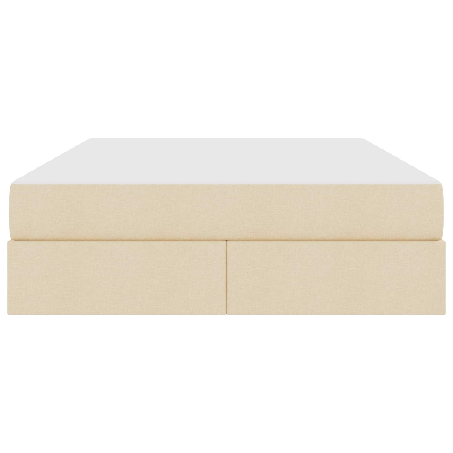Letto con contenitore e materasso Crema 140 x 190 cm Poliestere | homemem39