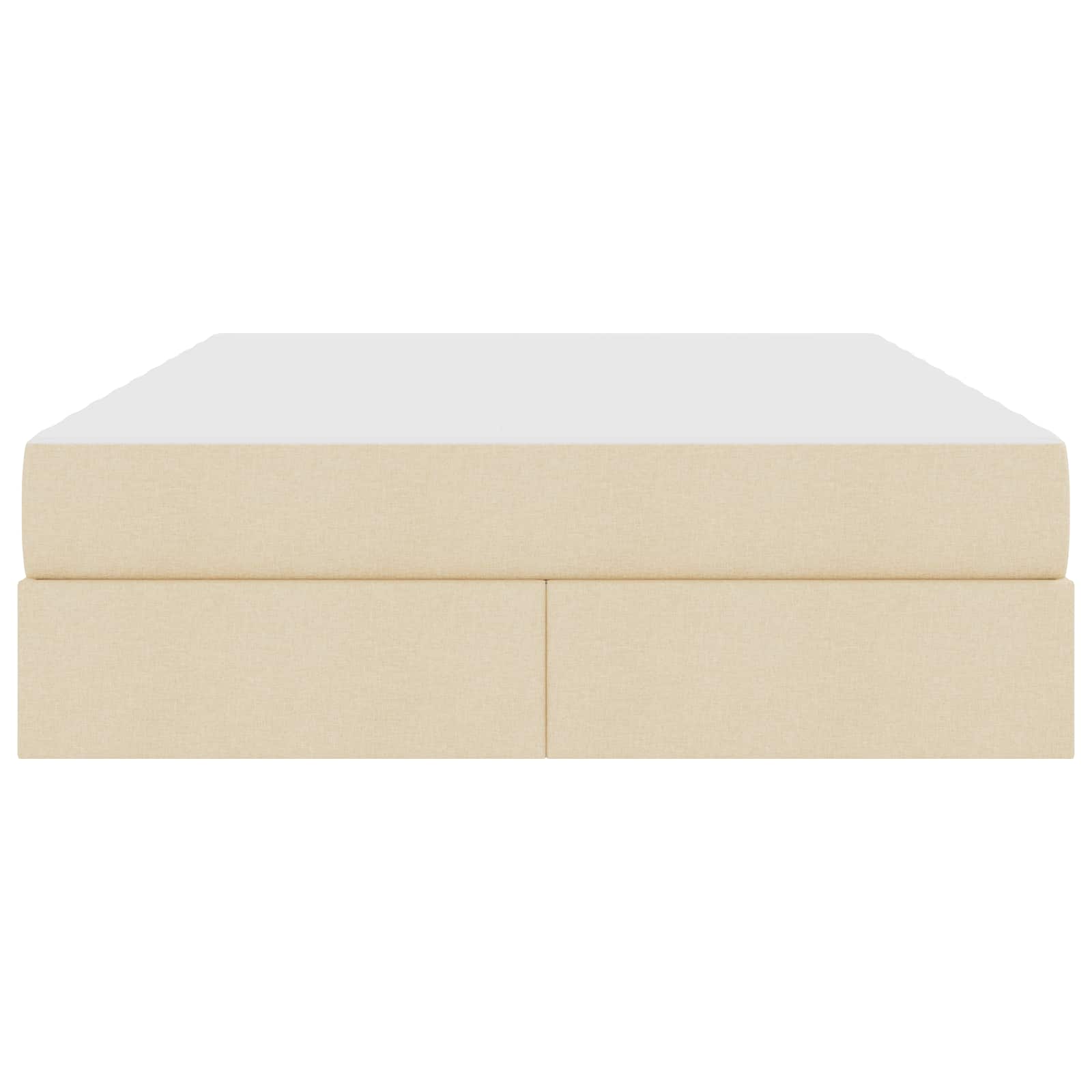 Letto con contenitore e materasso Crema 140 x 190 cm Poliestere | homemem39