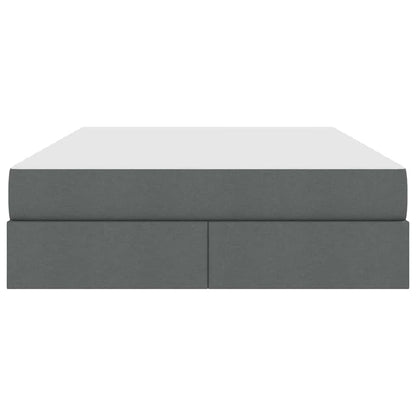 Letto con contenitore e materasso Grigio scuro 140 x 200 cm | homemem39
