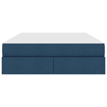 Letto con contenitore e materasso Blu 140 x 200 cm Poliestere | homemem39