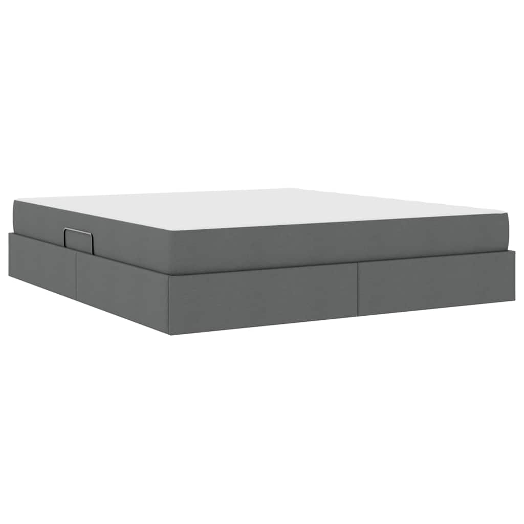 Letto con contenitore e materasso Grigio scuro 160 x 200 cm | homemem39