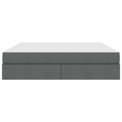 Letto con contenitore e materasso Grigio scuro 160 x 200 cm | homemem39