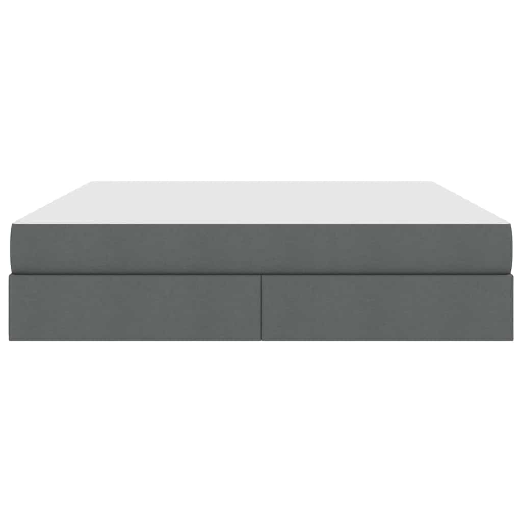 Letto con contenitore e materasso Grigio scuro 180 x 200 cm | homemem39