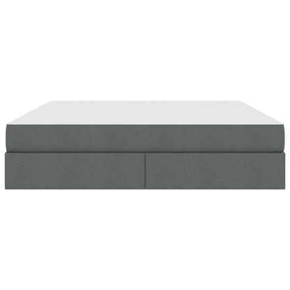 Letto con contenitore e materasso Grigio scuro 180 x 200 cm | homemem39