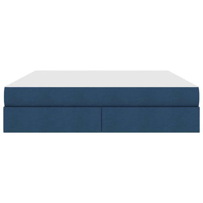 Letto con contenitore e materasso Blu 180 x 200 cm Poliestere | homemem39
