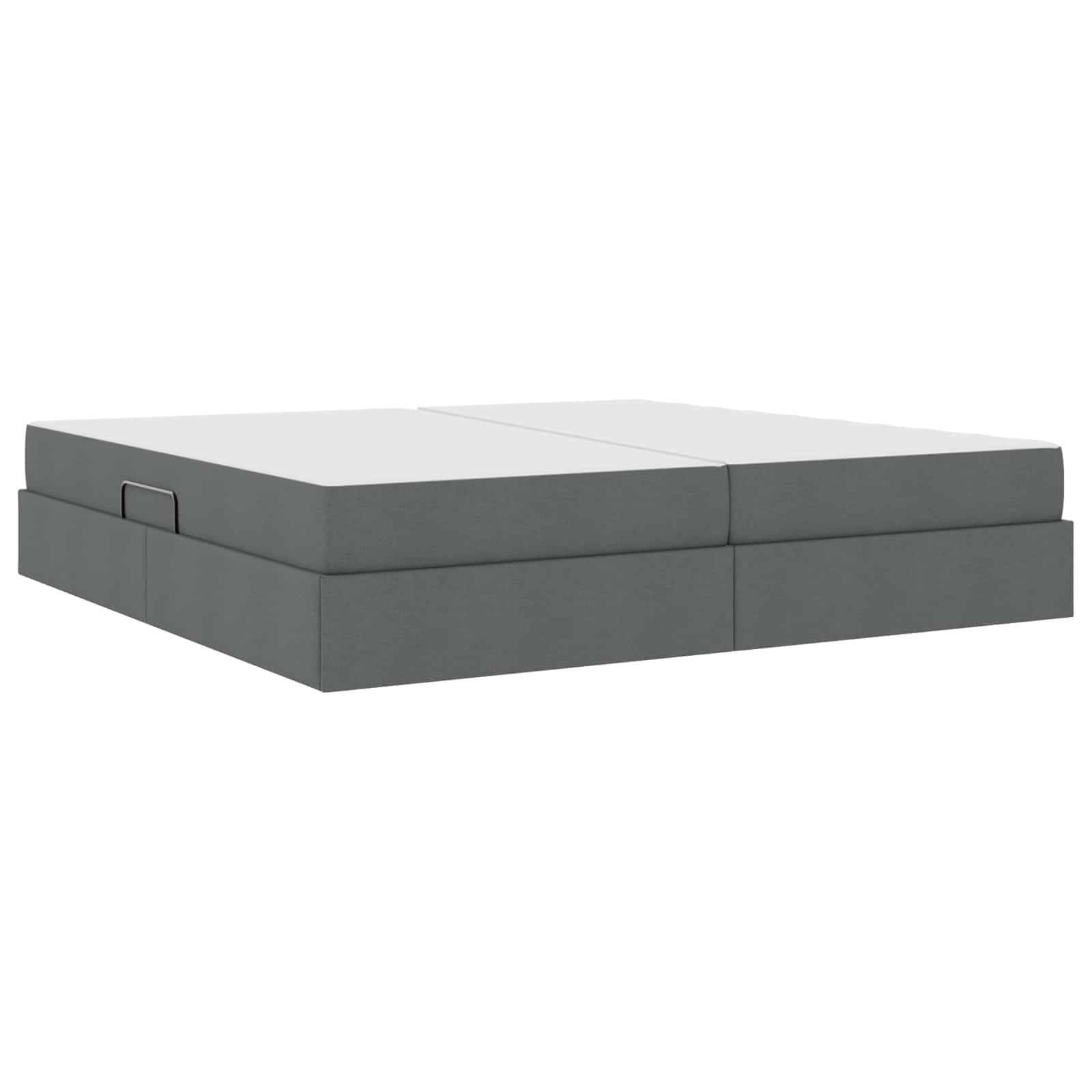 Letto con contenitore e materasso Grigio scuro 200 x 200 cm | homemem39