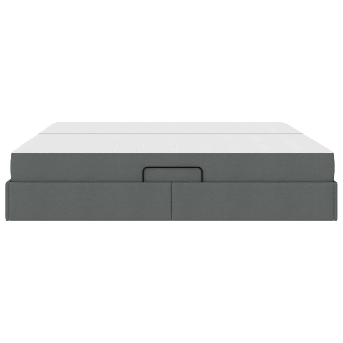 Letto con contenitore e materasso Grigio scuro 200 x 200 cm | homemem39