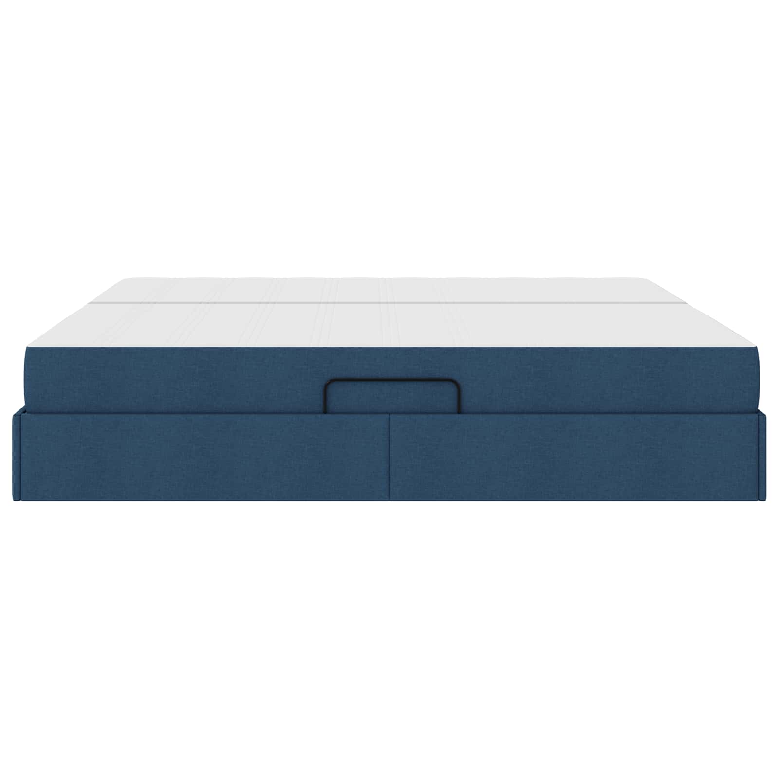Letto con contenitore e materasso Blu 200 x 200 cm Poliestere | homemem39