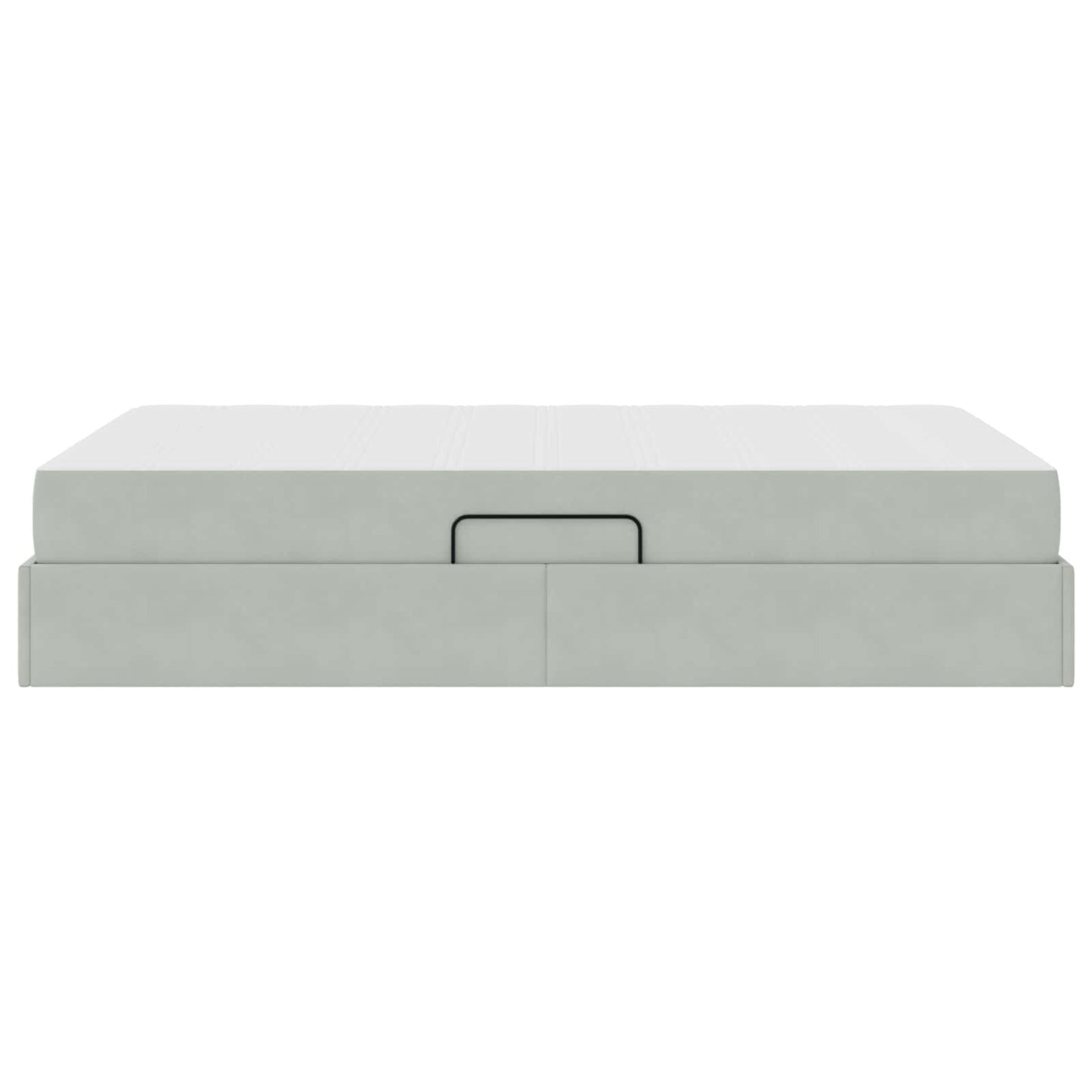 Letto con contenitore e materasso Grigio chiaro 120 x 190 cm | homemem39