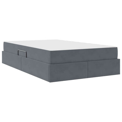 Letto con contenitore e materasso Grigio scuro 120 x 200 cm | homemem39