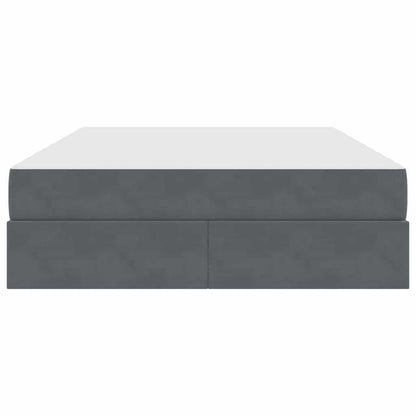 Letto con contenitore e materasso Grigio scuro 140 x 200 cm | homemem39
