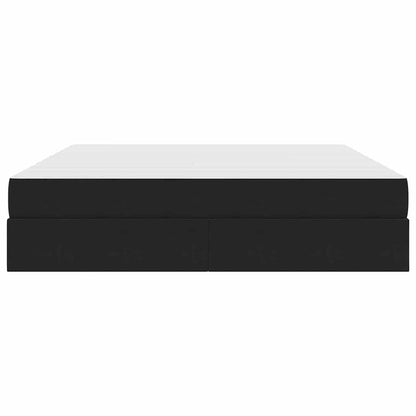 Letto con contenitore e materasso Nero 180 x 200 cm Velluto | homemem39