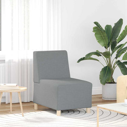 Unità di Divano Modulare Senza Braccioli 2 pcs Grigio chiaro | homemem39