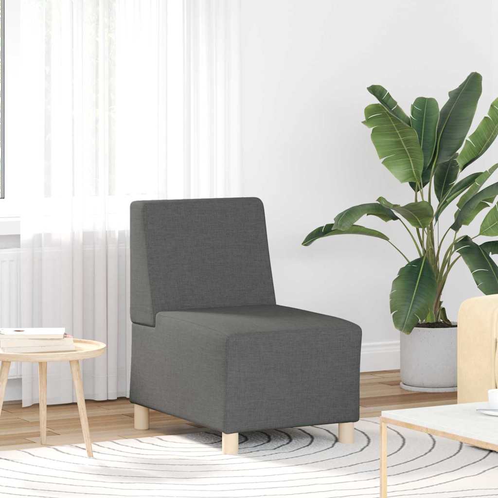 Unità di Divano Modulare Senza Braccioli 2 pcs Grigio scuro | homemem39