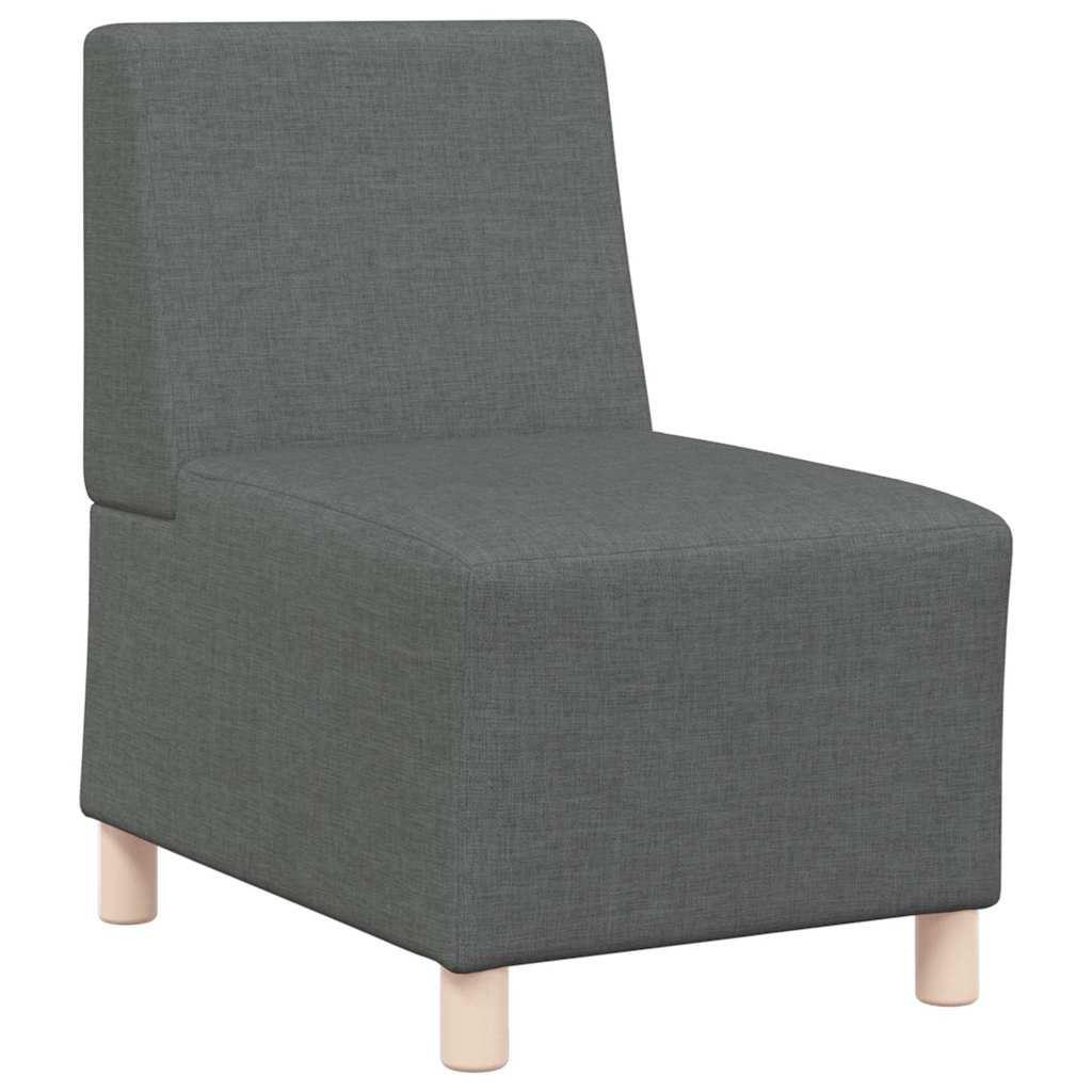 Unità di Divano Modulare Senza Braccioli 2 pcs Grigio scuro | homemem39