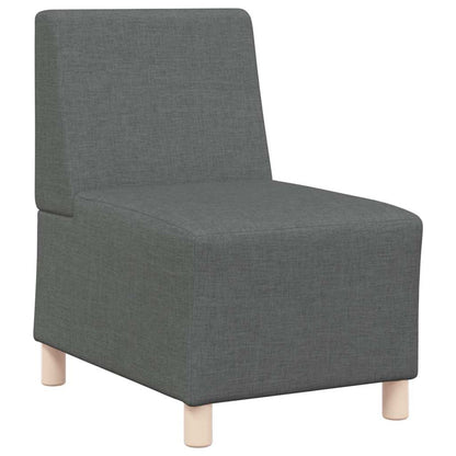 Unità di Divano Modulare Senza Braccioli 2 pcs Grigio scuro | homemem39