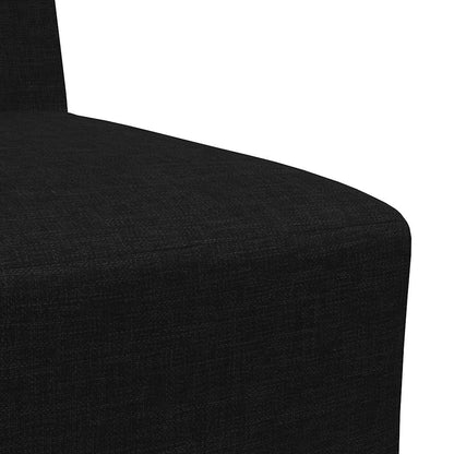 Unità di Divano Modulare Senza Braccioli 2 pcs Nero | homemem39