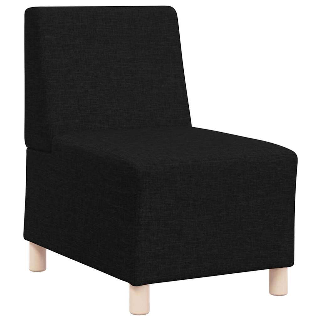 Unità di Divano Modulare Senza Braccioli 2 pcs Nero | homemem39