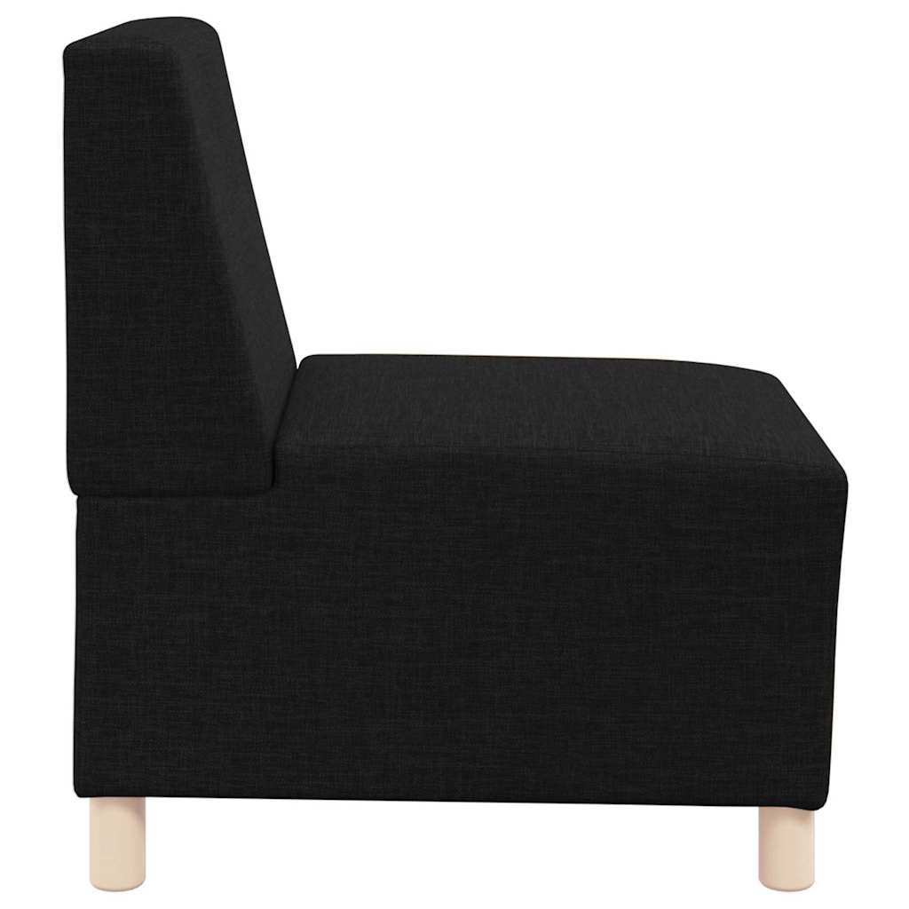 Unità di Divano Modulare Senza Braccioli 2 pcs Nero | homemem39