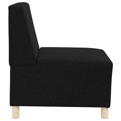 Unità di Divano Modulare Senza Braccioli 2 pcs Nero | homemem39
