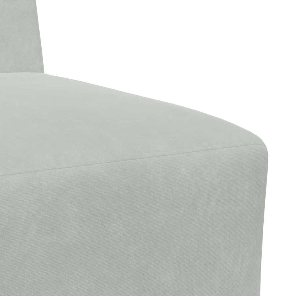 Unità di Divano Modulare Senza Braccioli 2 pcs Grigio chiaro | homemem39