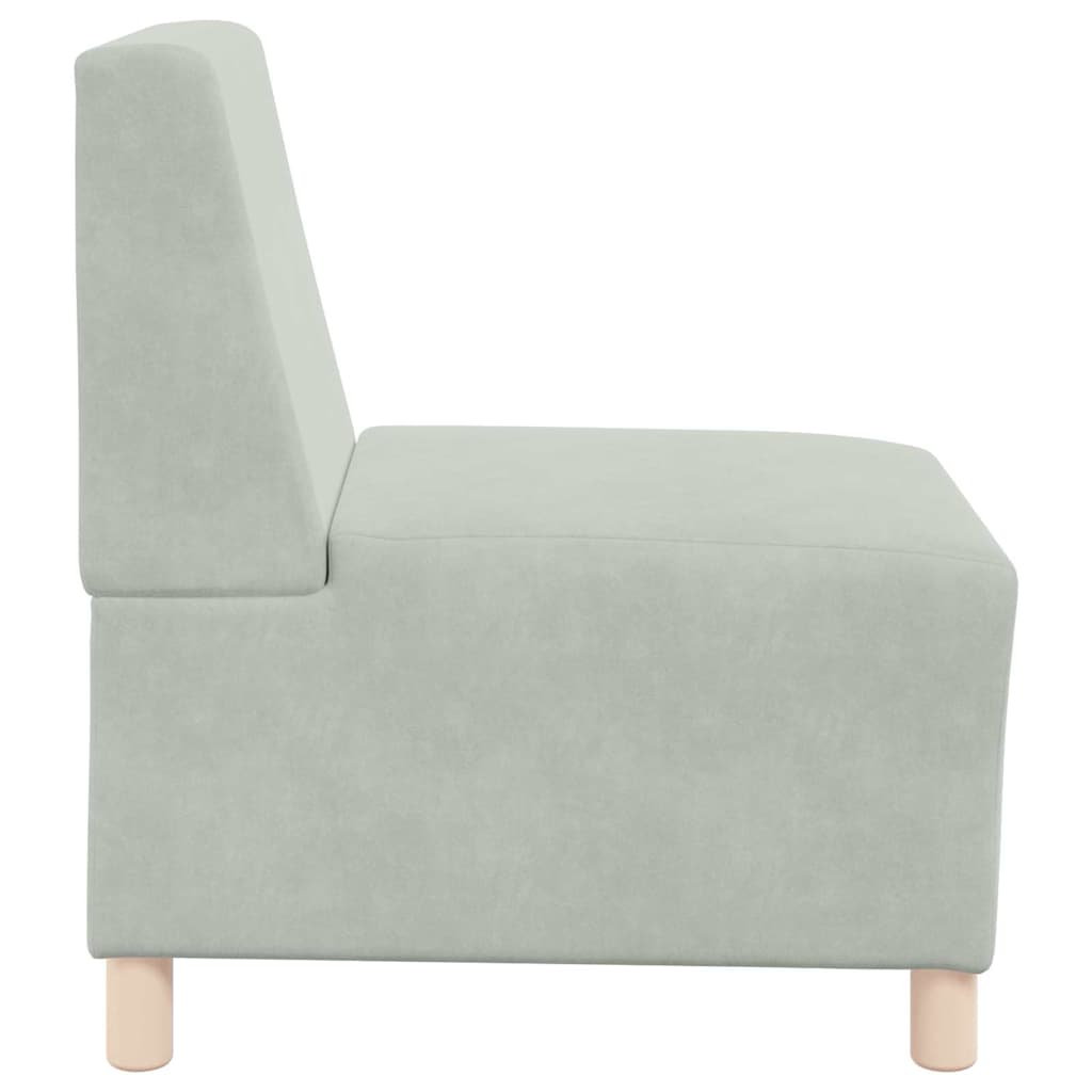 Unità di Divano Modulare Senza Braccioli 2 pcs Grigio chiaro | homemem39