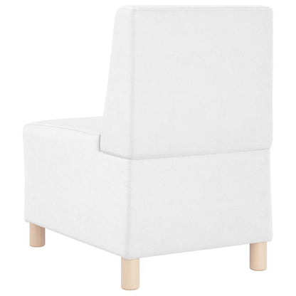 Unità di Divano Modulare Senza Braccioli 2 pcs Bianco - homemem39