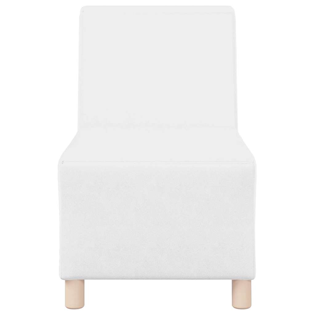 Unità di Divano Modulare Senza Braccioli 2 pcs Bianco - homemem39